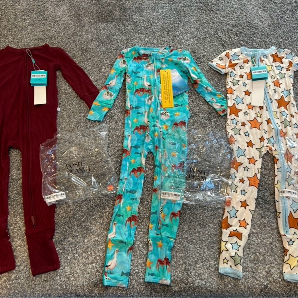 Posh Peanut Convertible Onesies, 18-24 months